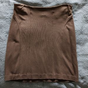 New York and Company Stretch Brown Knee-Length Skirt, Size 6